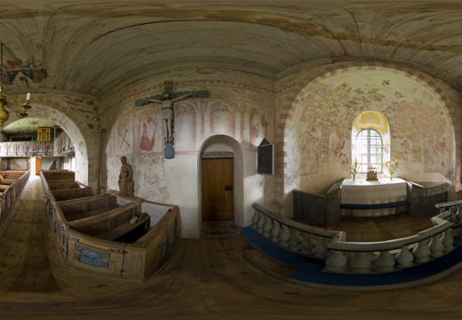 Drev old church, altar