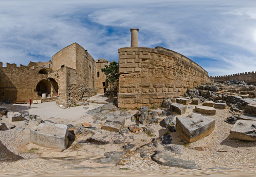 Lindos Acropolis - Outside roman temple