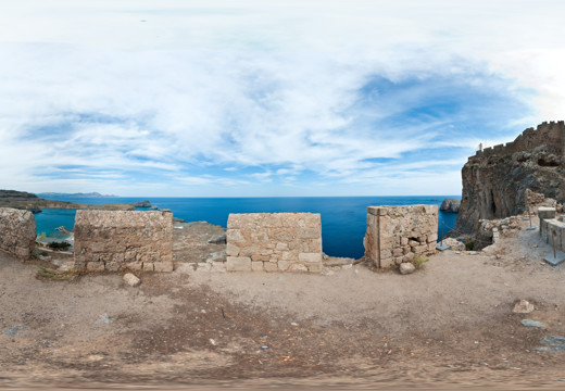 Lindos Acropolis - View of the ocean