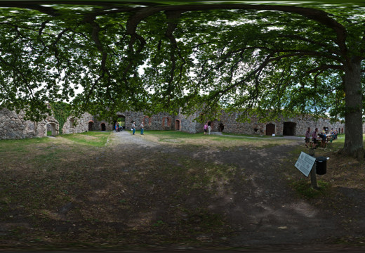 Castle yard, Kronoberg castle ruin