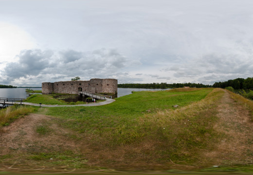 Walls outside castle, Kronoberg castle ruin